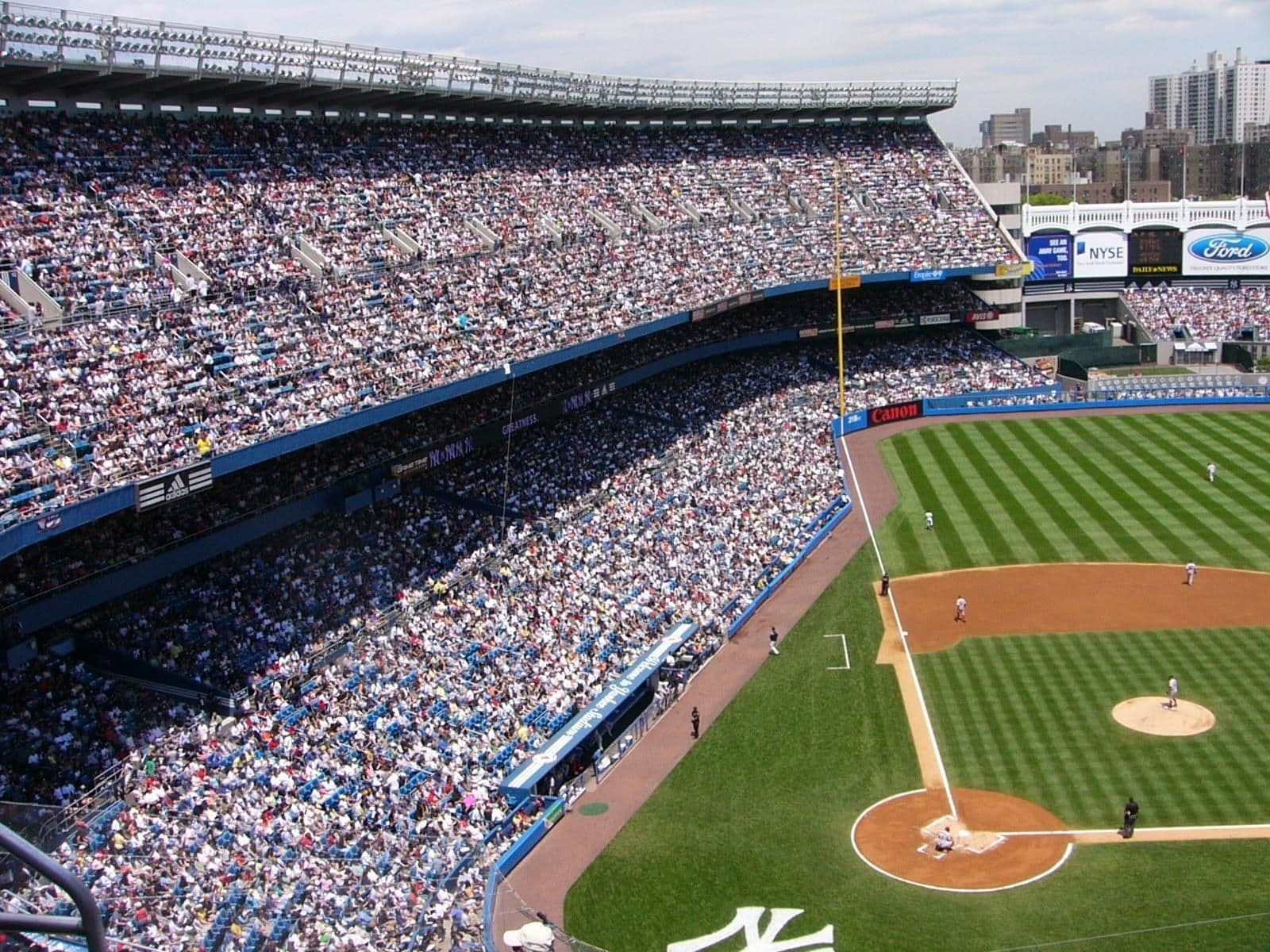 Illustrative view of Yankee Stadium during a baseball game
