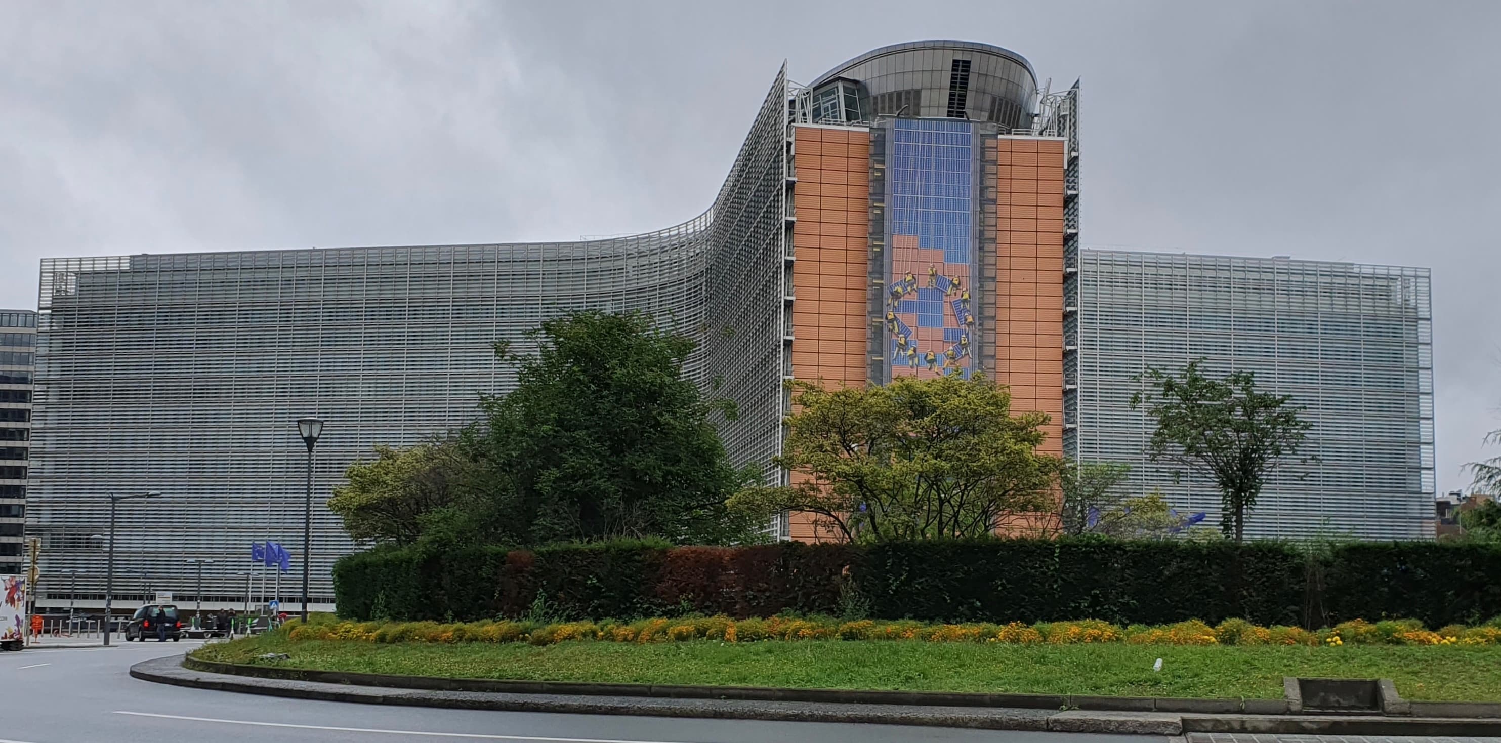 European Commission Berlaymont headquarters in Brussels, photographed in August 2023
